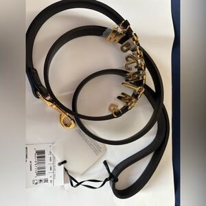 MOSCHINO PETS leather leash